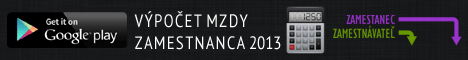 Výpočet mzdy zamestnanaca 2013